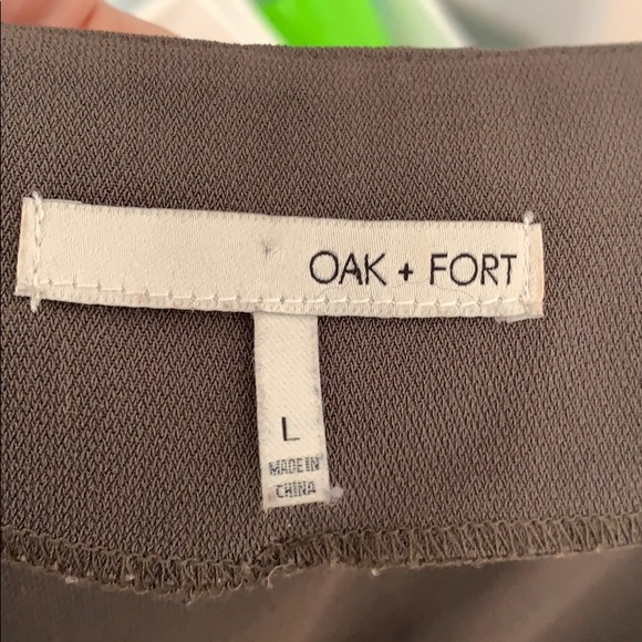 OAK + FORT army green dress - Picture 3 of 3